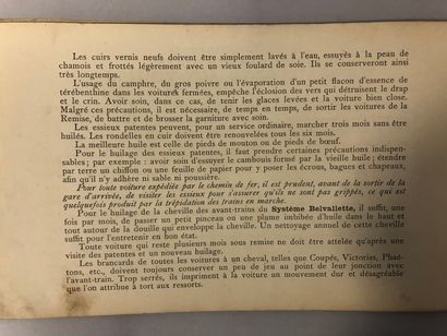 null Belvalette frères à Paris, Paperback catalogue of the coachbuilder. About thirty...