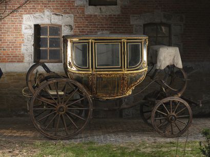 null Mourning sedan with Martin varnish painted body, Portugal, mid-19th century....