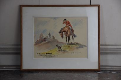 null Yves Benoist-Gironiere (1903-1983)

Scène de chasse 

Aquarelle et encre de...