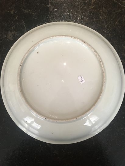  China, 19th century 
Hollow dish with fish decoration 
D.30 cm