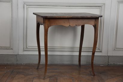 null A Louis XV period fir and beech wood writing table

Opening to a drawer, resting...