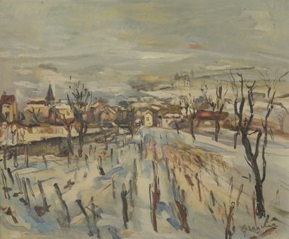 null GRANCHER

View of vineyards and a snowy village

Canvas

54 x 65 cm