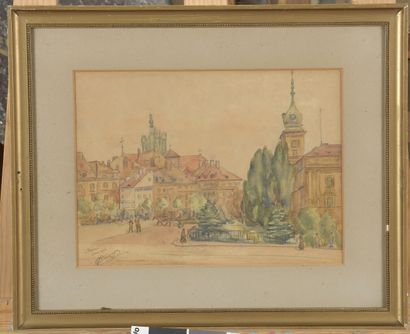 null G. DEVOUGE

View of Warsaw

Watercolour

Dated and signed June 1923

21 x 2...