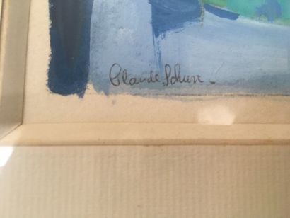 null Claude SCHURR

Still life

Watercolor and gouache

Signed lower left and dedicated

19...