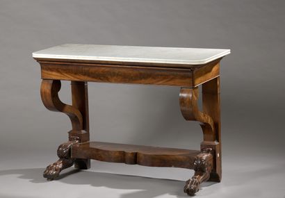 null A Restoration period mahogany and mahogany veneer console

Legs ending with...