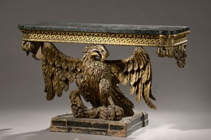 null 
Carved and lacquered wood console from the Georges IV period




Decorated...