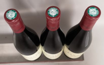  3 bouteilles POMMARD 1er Cru "Les Rugiens" - Domaine de COURCEL 2007 Une étiquette...