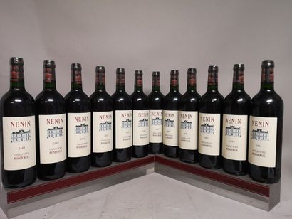 12 bouteilles Château NENIN - Pomerol 2005...