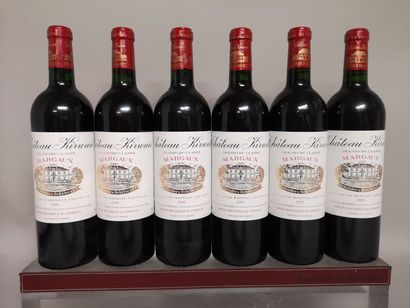  6 bouteilles Château KIRWAN - 3e GCC Margaux 1999 En caisse bois.