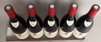  5 bouteilles GEVREY CHAMBERTIN 1er Cru "Lavaux St Jacques" - Domaine Denis MORTET...