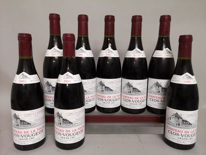  8 bouteilles CLOS DE VOUGEOT Grand Cru "Vieilles Vignes' - Château de La TOUR 2...