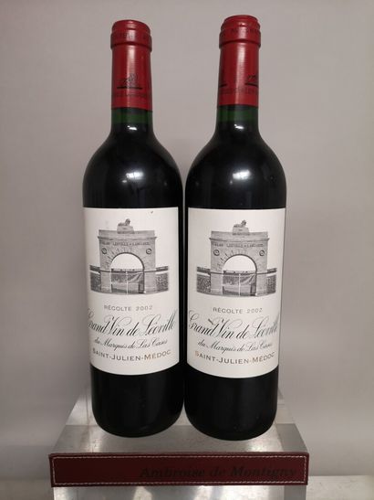 null 2 bottles Château LEOVILLE LAS CASES - 2nd GCC Saint Julien 2002