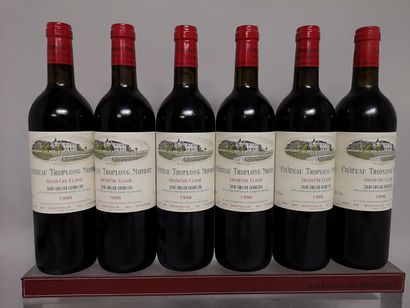 null 6 bouteilles Château TROPLONG MONDOT - 1er GCC de Saint Emilion 1996 En caisse...