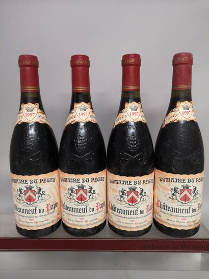 4 bouteilles CHATEAUNEUF DU PAPE - Domaine...
