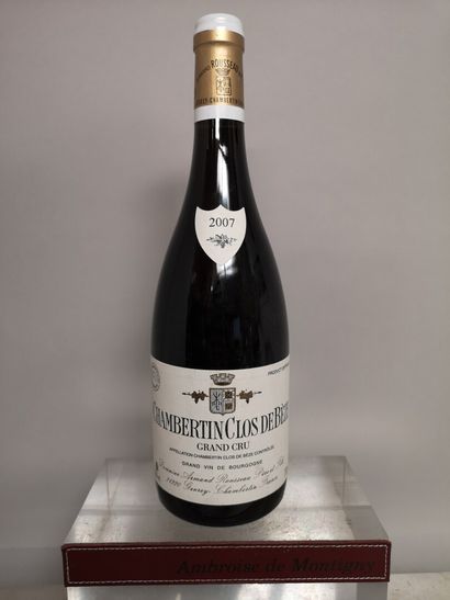  1 bouteille CHAMBERTIN Grand Cru "Clos de Bèze" - Domaine ARMAND ROUSSEAU 2007