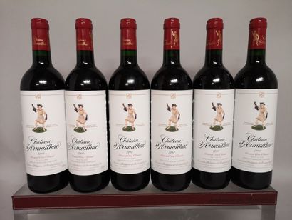 null 6 bottles Château D'ARMAILHAC - 5th GCC Pauillac 1998 In wooden case.