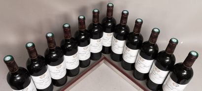 null 12 bouteilles Château SOCIANDO MALLET - Haut Médoc 2002 En caisse bois.