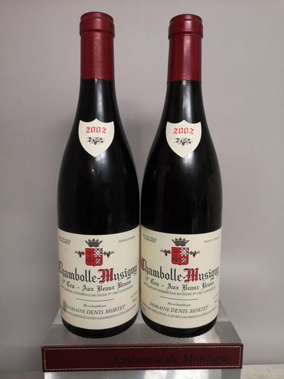 null 2 bottles CHAMBOLLE MUSIGNY 1er Cru "Aux Beaux Bruns" - Domaine Denis MORTET...