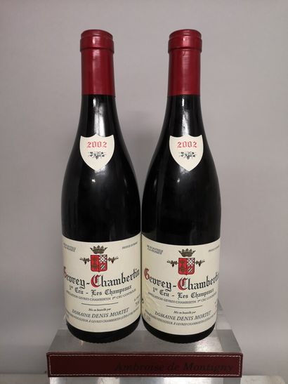 null 2 bottles GEVREY CHAMBERTIN 1er Cru "Les Champeaux" - Domaine Denis MORTET ...