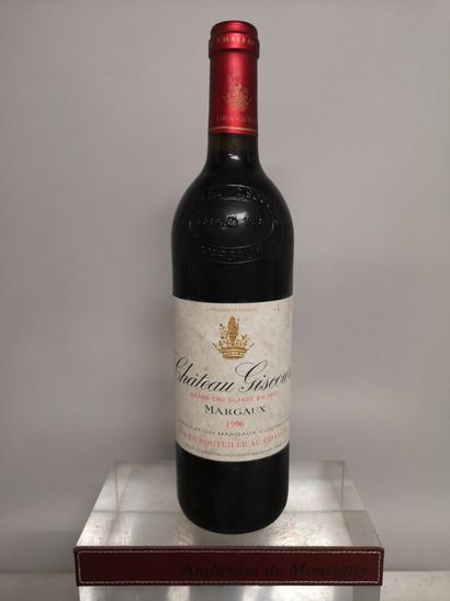  1 bottle Château GISCOURS - 3rd GCC Margaux 1996 Stained label.