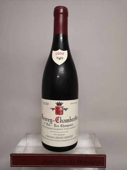  1 bottle GEVREY CHAMBERTIN 1er Cru "Les Champeaux" - Domaine Denis MORTET 1999 Label...