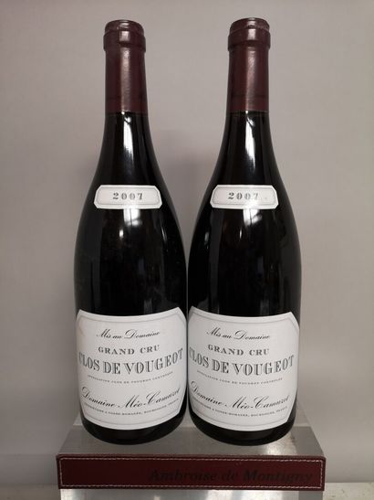 2 bottles CLOS DE VOUGEOT Grand Cru - Domaine...