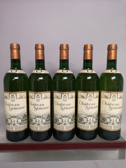 5 bouteilles Château SIMONE - PALETTE (blanc)...