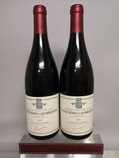  2 bouteilles LATRICIERES CHAMBERTIN Grand Cru - Domaine TRAPET Père & Fils 2009
