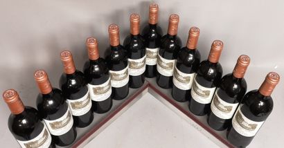 null 12 bottles Château SAINT PIERRE - 4th GCC Saint Julien 2003 In wooden case.
