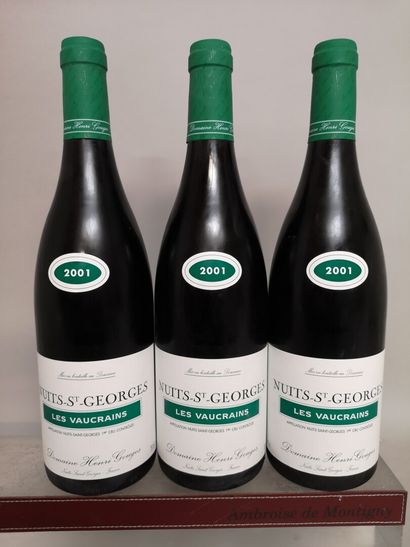  3 bouteilles NUITS SAINT GEORGES 1er Cru "Les Vaucrains" - Domaine Henri GOUGES...