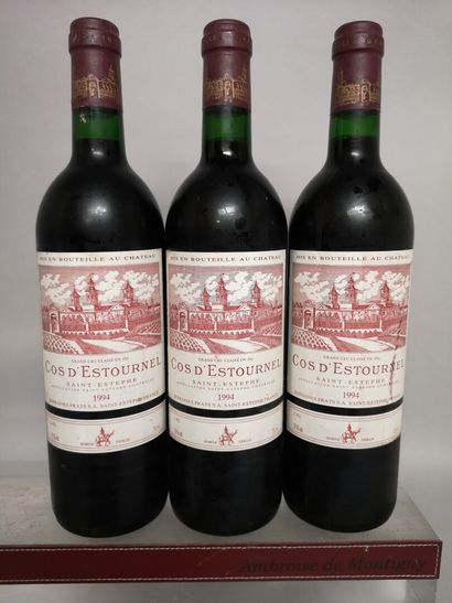 3 bottles Château COS D'ESTOURNEL - 2nd GCC...