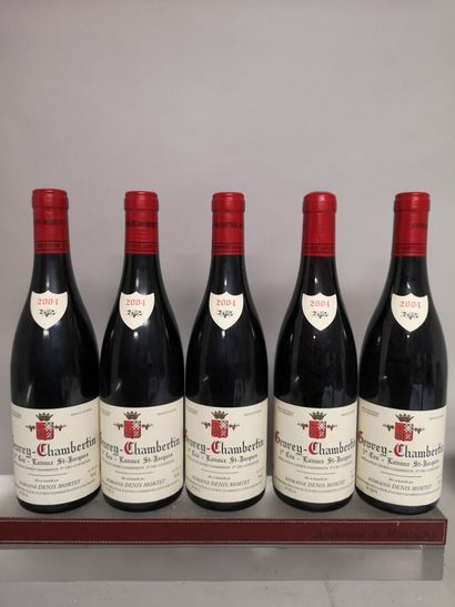 null 5 bottles GEVREY CHAMBERTIN 1er Cru "Lavaux St Jacques" - Domaine Denis MORET...