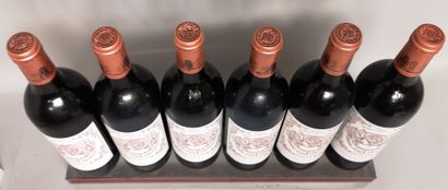 null 6 bouteilles Château PICHON LONGUEVILLE au BARON - 2e GCC Pauillac 1996 En caisse...