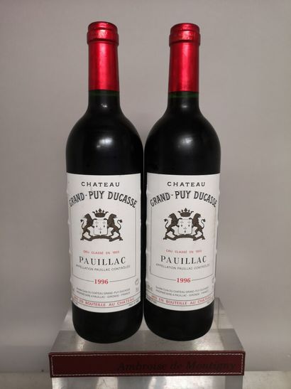 2 bouteilles Château GRAND PUY DUCASSE -...