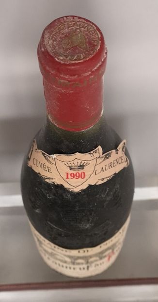 1 bouteille CHATEAUNEUF DU PAPE - Domaine du PEGAU " Cuvée Laurence" 1990 Etiquette...