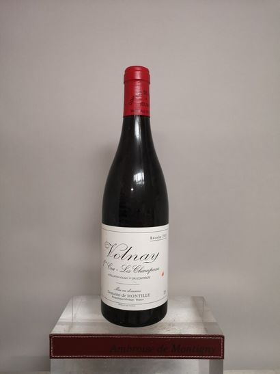  1 bouteille VOLNAY 1er cru "Champans" - Hubert de MONTILLE 2003 Etiquette légèrement...