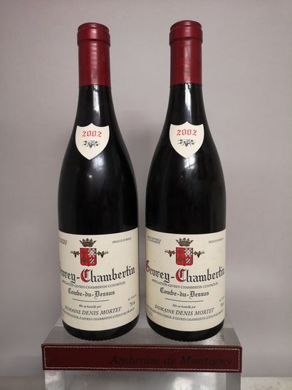  2 bouteilles GEVREY CHAMBERTIN 1er Cru "Combe du Dessus" - Domaine Denis MORTET...