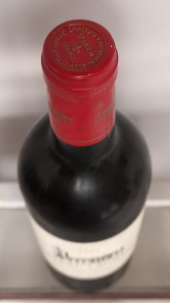 null 1 bouteille Château LAGRANGE - 3e GCC Saint Julien 1997 Etiquette légèrement...