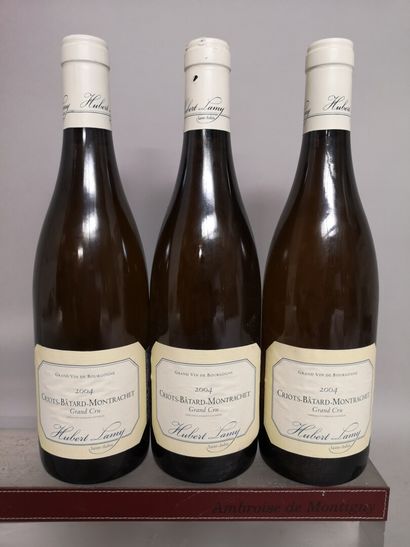 3 bouteilles CRIOTS BATARD MONTRACHET Grand Cru - Hubert LAMY 2004