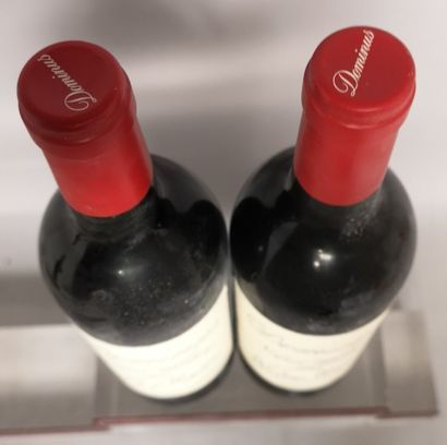  2 bouteilles NAPA VALLEY "DOMINUS" - Christian MOUEIX 1996 Etiquettes légèrement...