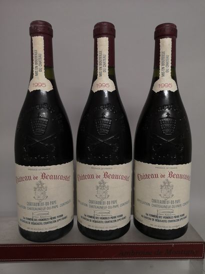 3 bouteilles CHATEAUNEUF DU PAPE - Château...