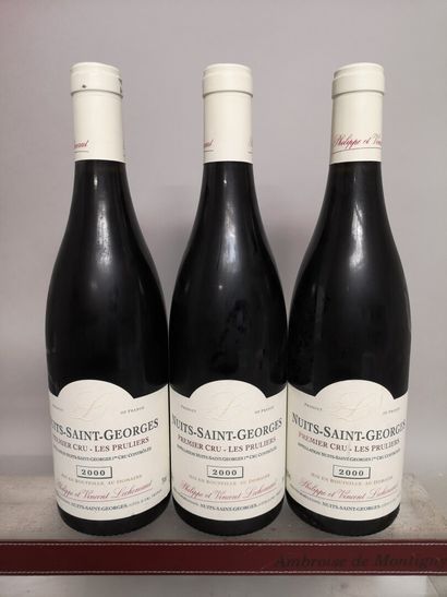 null 3 bottles NUITS SAINT GEORGES 1er Cru "Les Pruliers" - Philippe et Vincent LECHENEAUT...