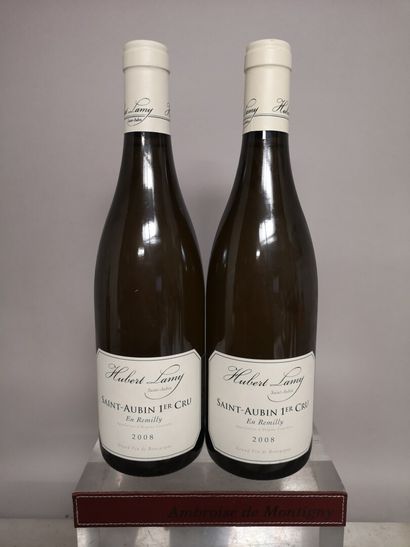  2 bouteilles SAINT AUBIN 1er Cru "En Remilly" - Hubert LAMY 2008