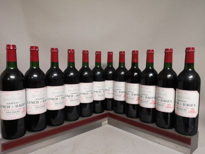 null 12 bouteilles Château LYNCH BAGES - 5e GCC Pauillac 2000 En caisse bois. Six...