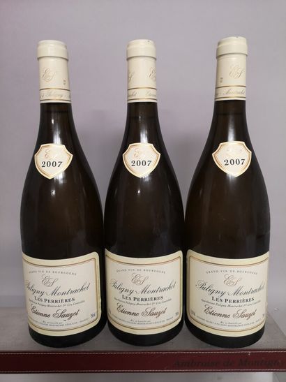 null 3 bottles PULIGNY MONTRACHET 1er Cru "Les Perrières" - Etienne Sauzet 2007