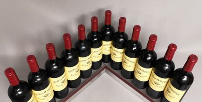  12 bottles CLOS DU MARQUIS - Saint Julien 2005 In wooden case.