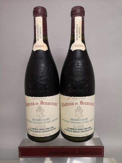 2 bottles CHATEAUNEUF DU PAPE - Château de...