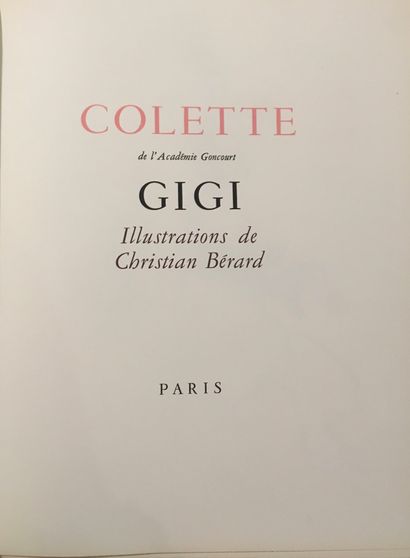 null COLETTE. Gigi. Paris, s. d. [1950]. In-4° en feuilles, sous couverture illustrée...