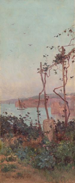 null 
Eugène DESHAYES (1862-1939)




Bord de mer en Méditerranée




Huile sur toile.




Signée...