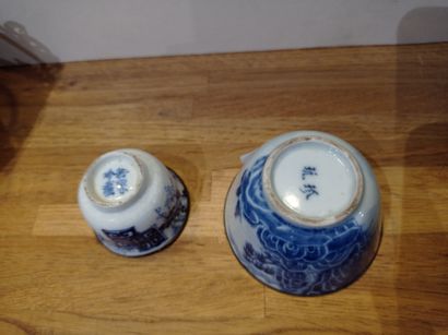 null Ensemble de porcelaines bleu blanc


Vietnam XIXe siècle


Comprenant une coupe...